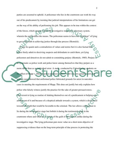 Investigative, Interrogation, And Testimonial Processes During The Process Of Law