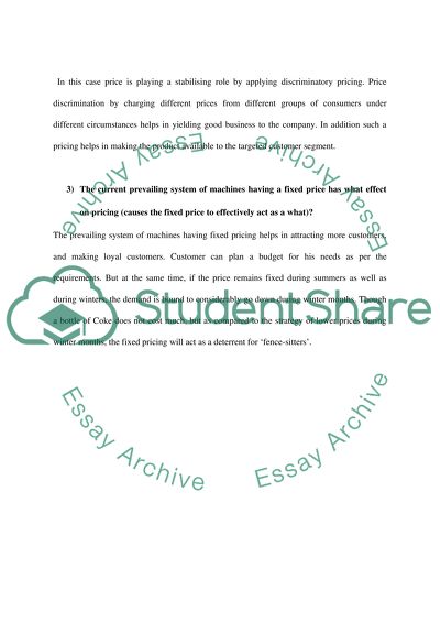 ECONOMICS: Coca-Cola case