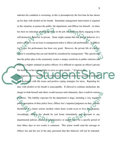 Officer Joe: Non-Compliant Employee