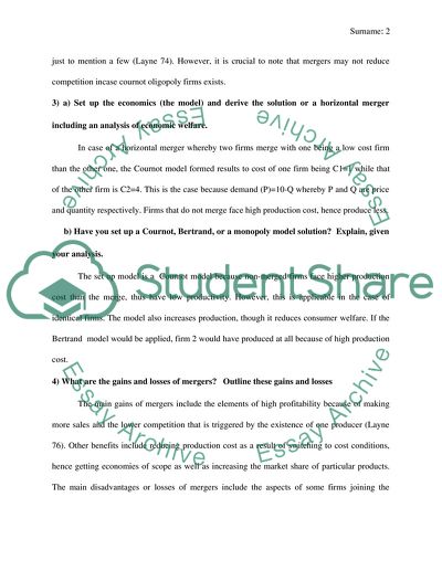Vertical, Conglomerate, and Horizontal Mergers