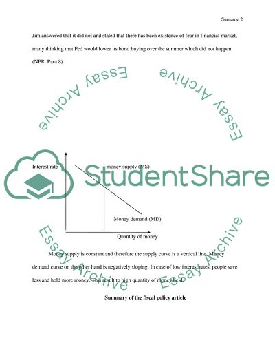 Monetary policy&fiscal policy