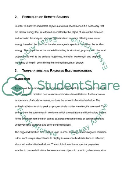 Principles of Remote Sensing