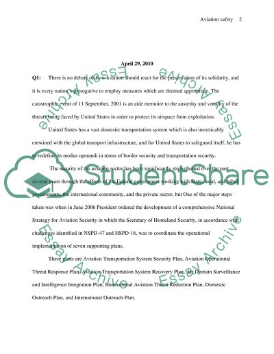 Airline Passenger Security Screening