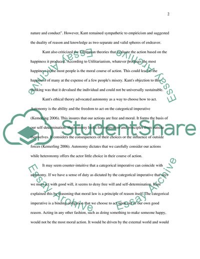 I Think, Therefore I Kant