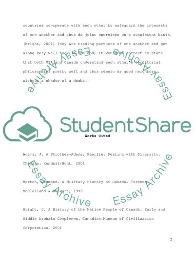 Territorial Philosophies Between the USA and Canada