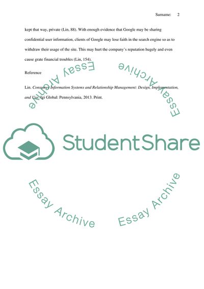 Analysis of Ethics in Google Company