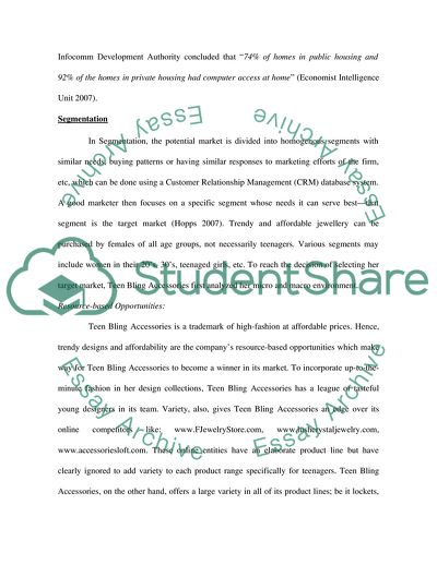 Electronic Marketing and Singapore Jewelry Website