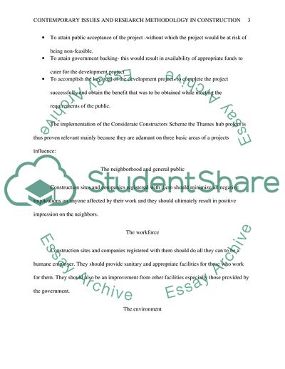 Contemporary Issues and Research Methodology in Construction