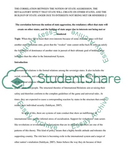 The Notion of State Aggression