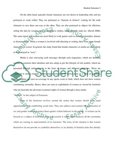 The Image of Gender Roles Portrayed by the Media