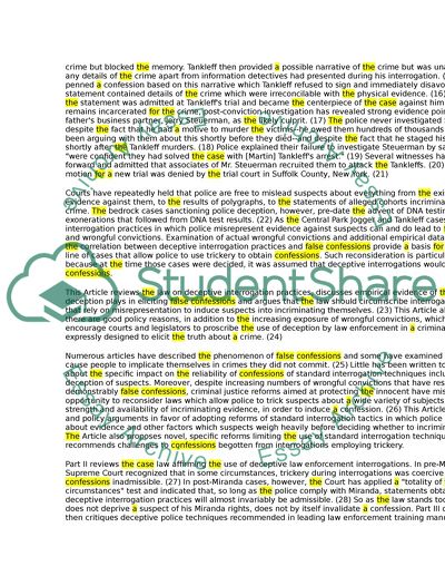 Analysis of The Core of the American Justice System