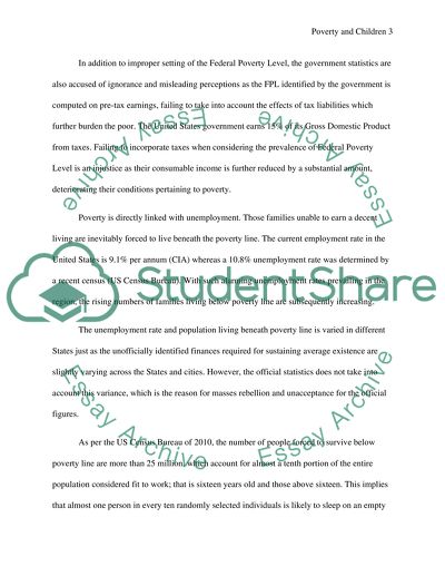 Poverty and Children in the United States