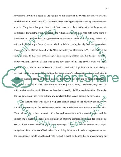 Korean Economic Crisis