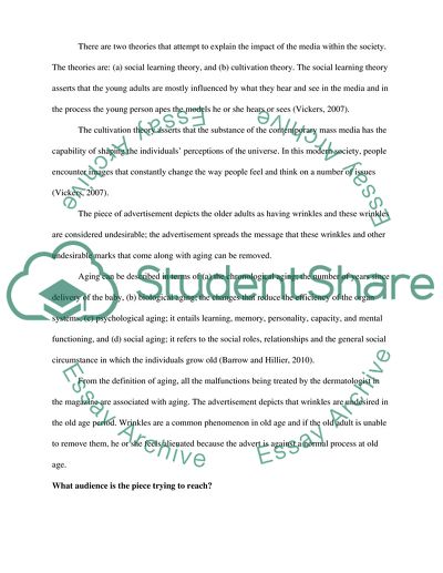 Aging and Media For Nursing Student