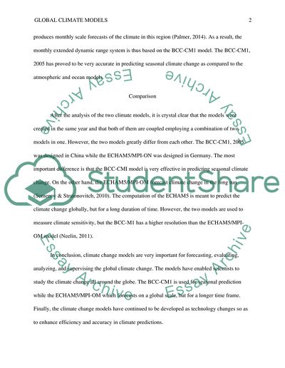 Global Climate Models