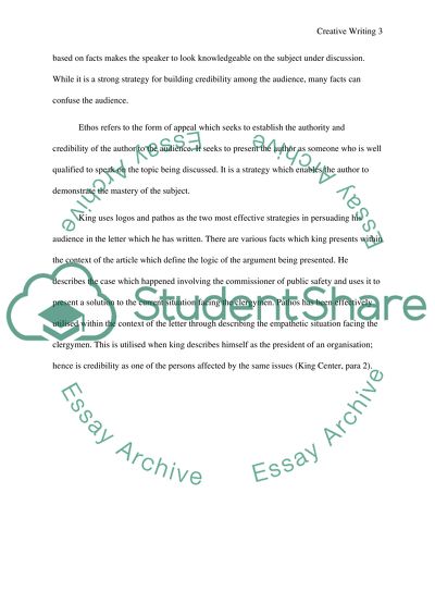 Analysis of Letter from a Birmingham Jail, Martin Luther King, Jr. Article