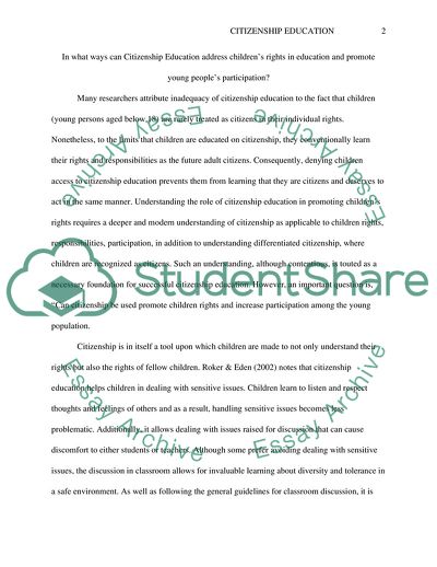 The Citizenship Education