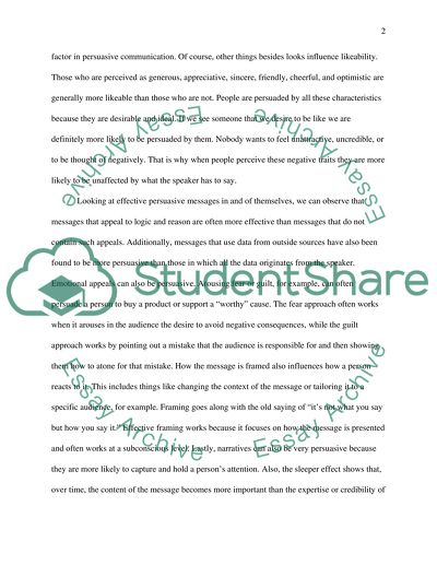 Persuasion: Who, What, & to Whom