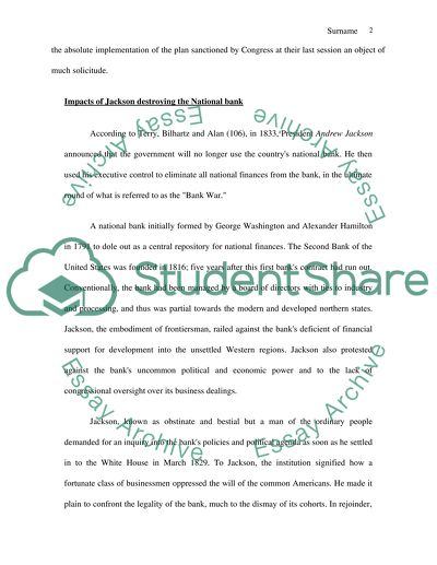 Jacksons Implementation of the Indian Solution
