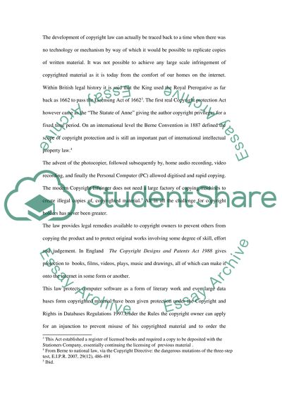 A Discussion of the Copyright Industrys