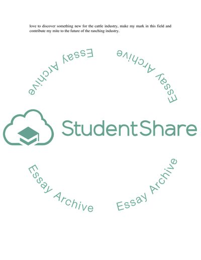 The Department of Animal Science at A&M