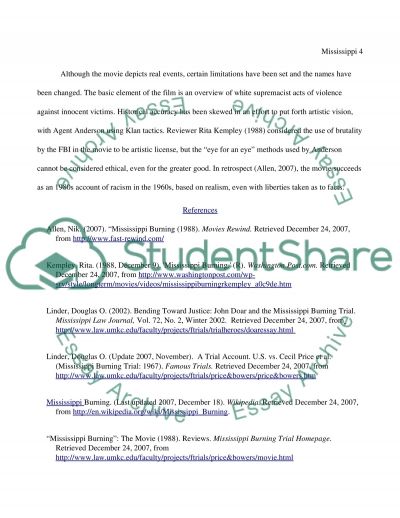High School Reflective Essay Examples Movie Mississippi Burning Essay Example Topics And Well Written Movie Mississippi Burning Essay Example Text Preview Living A Healthy Lifestyle Essay also How To Write A Proposal Essay Example Mississippi Burning Essay Mississippi Burning Example Explication High School Reflective Essay