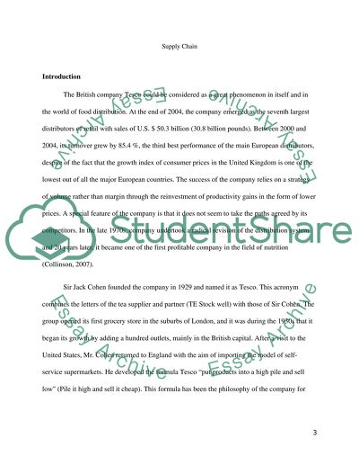 The Transformation of the Supply Chain and Distribution Network