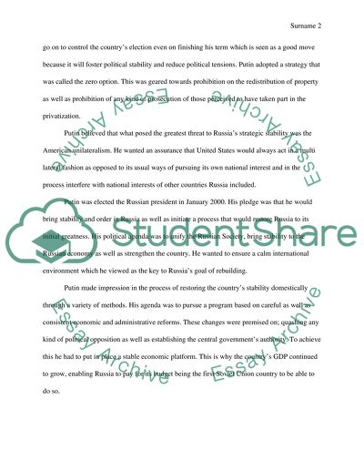 Compare And Contrast The Political Agendas Of Putin And Ahmadinejad