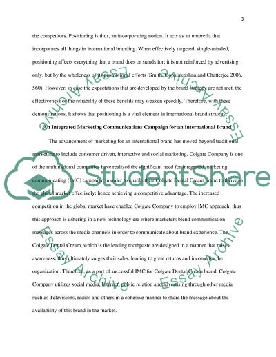 Effective Positioning Is a Vital Element of International Brand Strategy