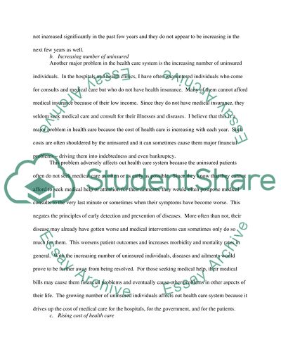 The Biggest Problem in the Health System