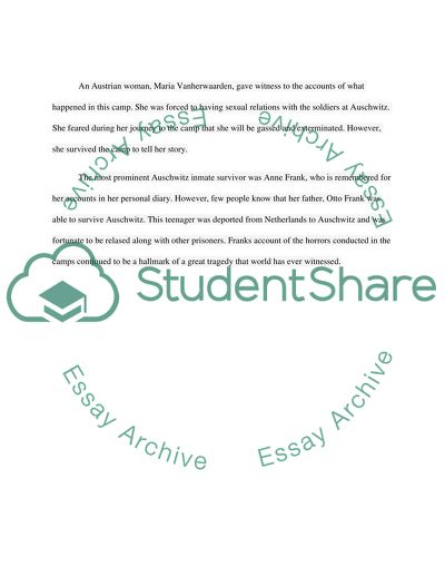 Auschwitz Concentration Camp Dossier