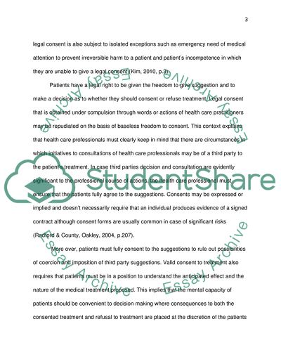 Legal Aspects of Healthcare Ethics