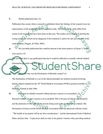 Health Sciences and Medicine Research Methods