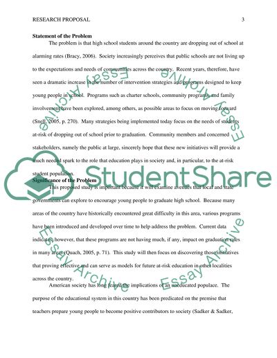 Examining At-Risk Youth Population