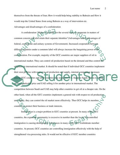 A Confederate System in the GCC
