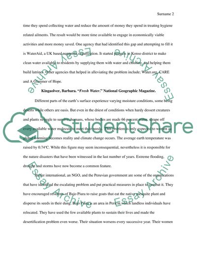 The Burden of Thirst