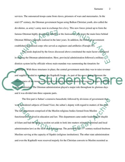 Ottoman Empire Institutions