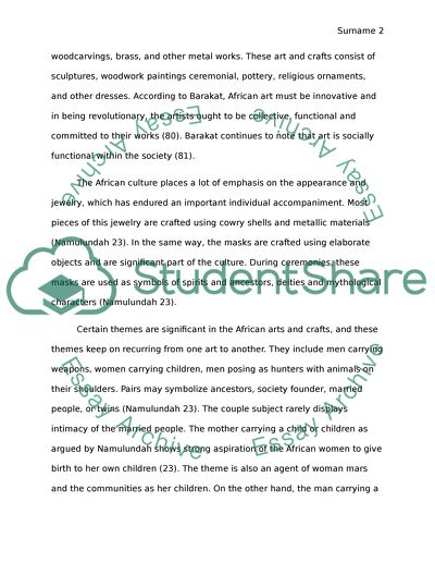 Cultures. African Culture