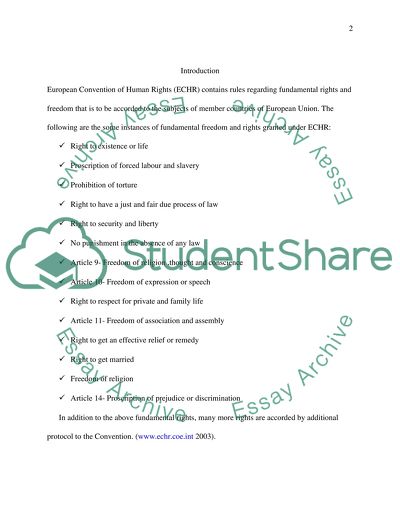The Judgments of the European Court of Human Rights