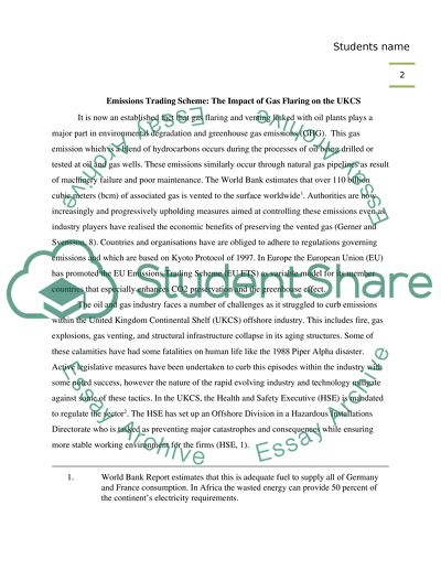 Effectiveness of the Emissions Trading Scheme