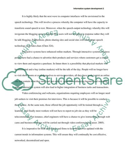 Information system development Blog