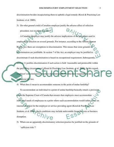 Discussion questions