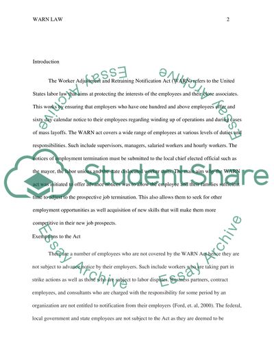 Protecting the Interests of the Employees