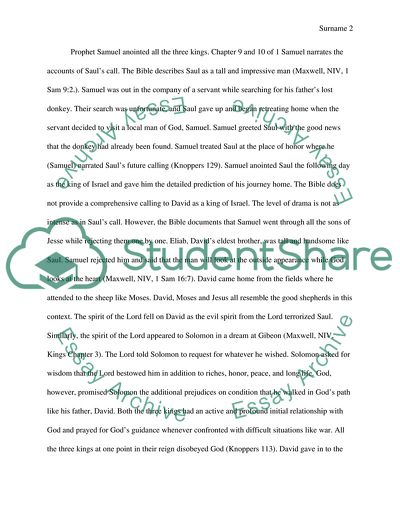 Saul, David, and Solomon Kingdoms