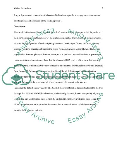 Visitor attraction management