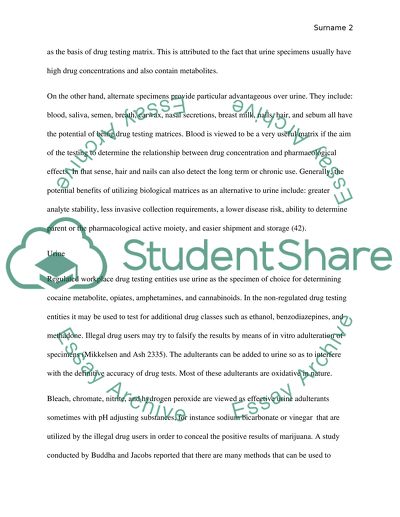 Adulterants in Toxicology Specimens