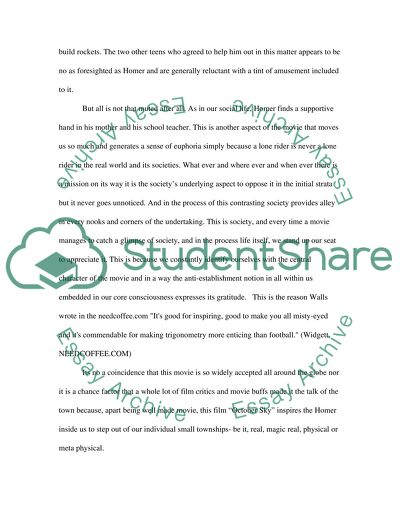 October sky essay
