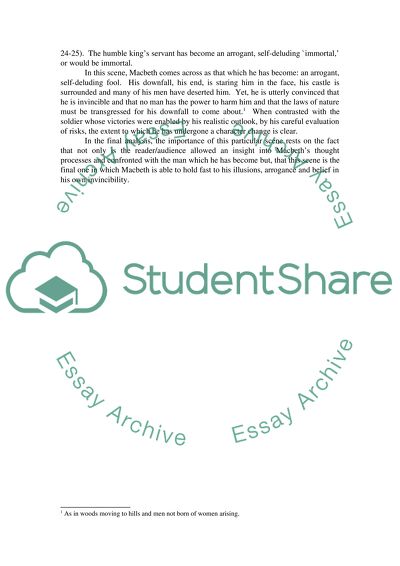 The Downfall of Macbeth