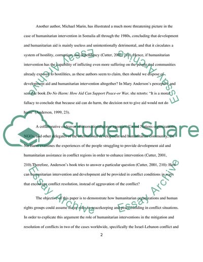 Role of NGOs and Humanitarian Organizations in Peace Building