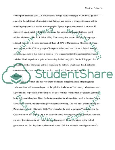 Politics of Mexico - Current and Future Political Issues